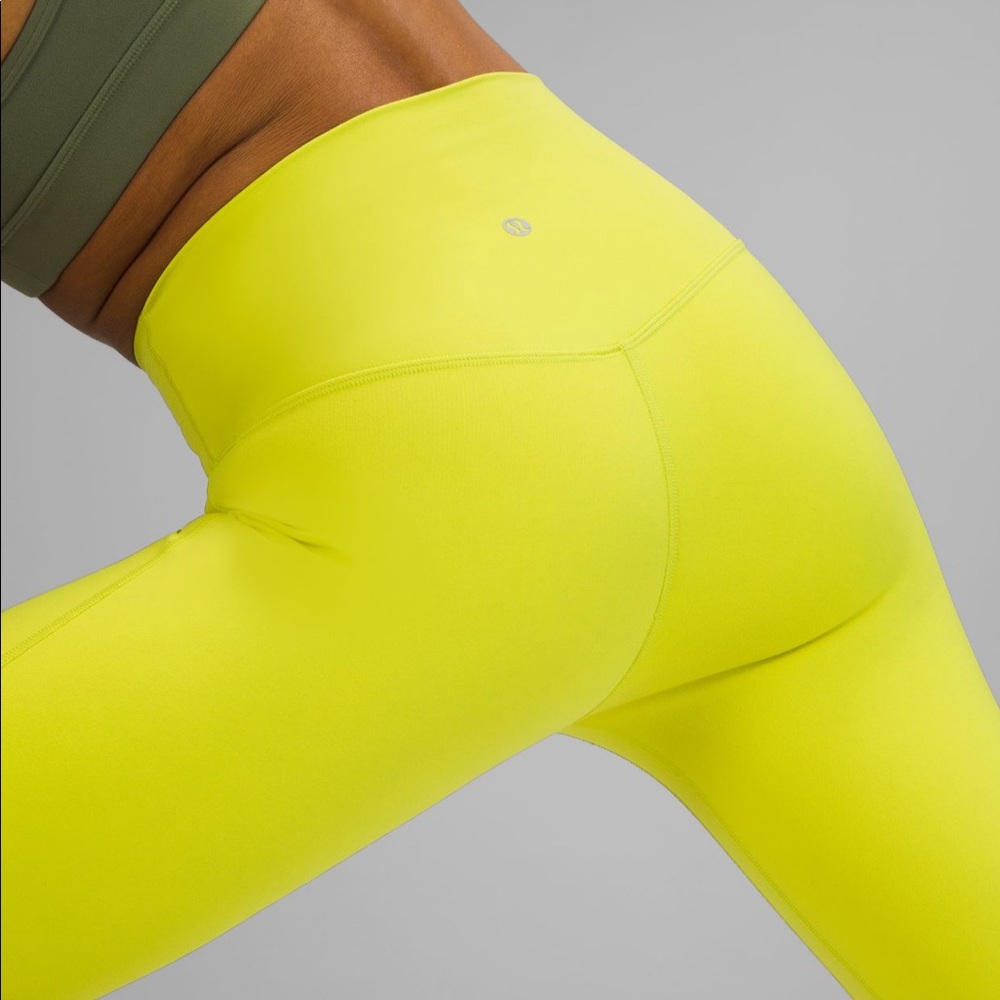 lululemon align high rise pant 25" YELLOW SERPENTINE